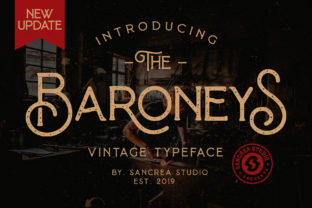 Baroneys Font: Vintage Elegance for Editorial Design