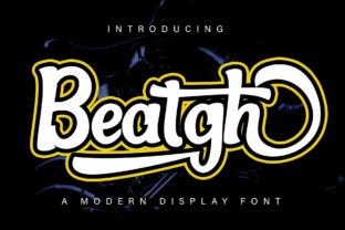 Beatgh: A Modern Display Font for Creative Projects