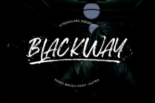 Blackway: A Raw Display Font