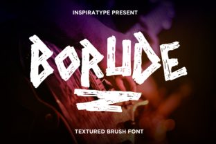 Borude: A Textured Display Font
