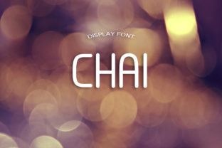 Chai Font: Elegant Display Type for Crafters