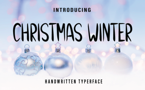 Christmas Winter Font for Creative Campaigns