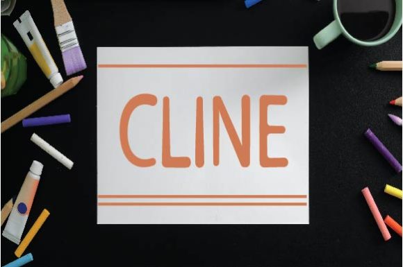 Cline: A Joyful Display Font