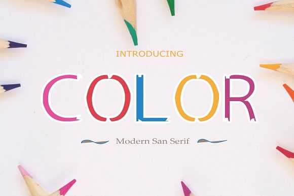 Color: A Joyful Typeface for Campaigns