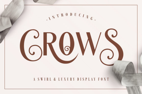 Crows: A Bold Display Font for Web Design