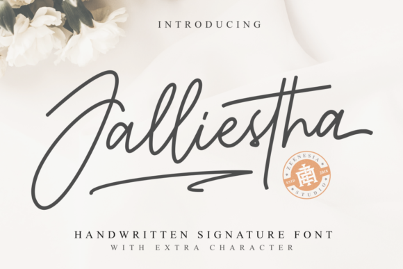 Jalliestha Font: Elegant Script for Business Branding