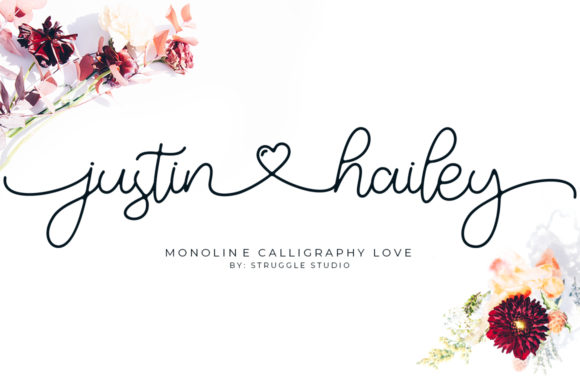 Justin Hailey Monoline Font