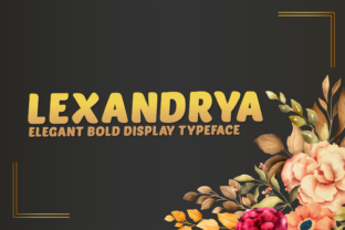 Lexandrya: A Charming Display Font