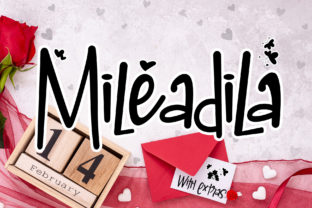 Mileadila: A Romantic Display Font