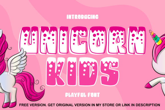 Unicorn Kids Font for Creative Design